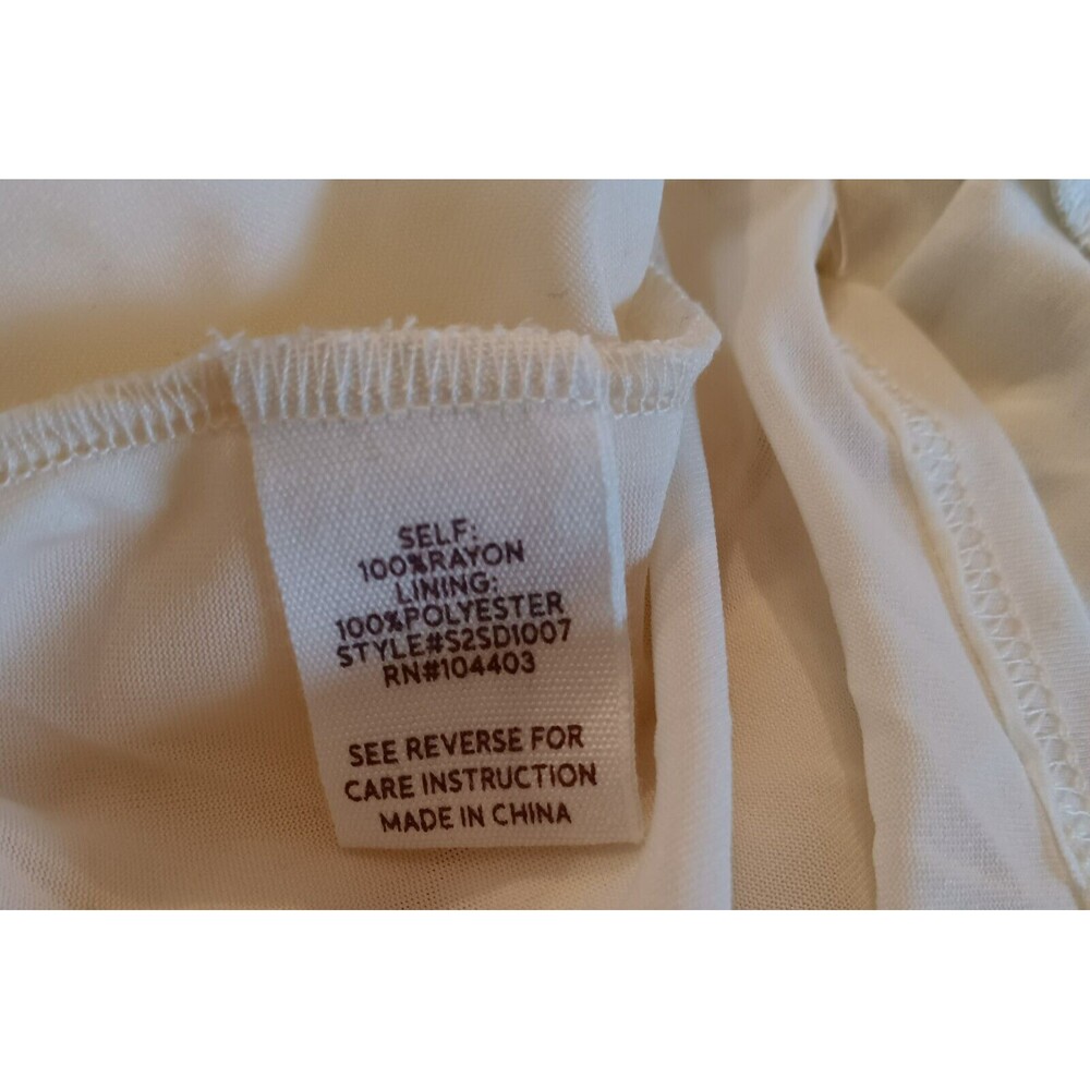 Babydoll Sundress Cottage Coastal Boho Shabby Eco Vero Fiber Beachy Dress Medium - Picture 12 of 16